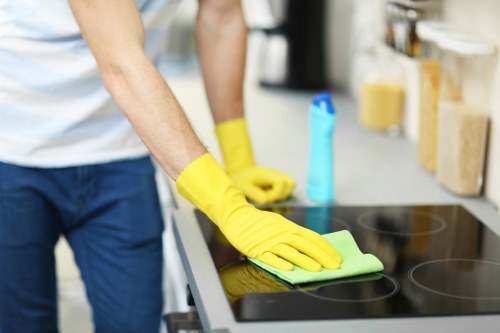 Thorough cleaning process for a polished indoor environment